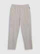 Męskie spodnie casual 4F 4FWSS25TTROM0998 - szare