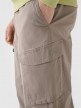 Męskie spodnie casual cargo 4F x RL RL9SAW24TTROM1215 - brązowe 