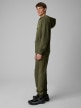 mini: Męskie spodnie dresowe joggery 4F 4FWSS26TTROM1442 - khaki (3)
