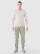 Męskie spodnie treningowe 4F 4FWSS25TFTRM0836 - khaki