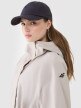 Damska parka przejściowa 4F 4FWSS25TTJAF718 - beżowa