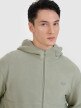 Polar regular z kapturem męski 4F 4FWSS25TFLEM321 - khaki