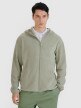 Polar regular z kapturem męski 4F 4FWSS25TFLEM321 - khaki