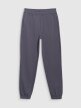 Spodnie dresowe joggery uniseks 4F 4FWSS25TTROU0997 - granatowe