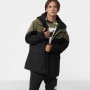 Męska kurtka parka przejściowa FILA TANVALD light padded parka - oliwkowa/khaki