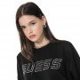Damska bluza dresowa nierozpinana bez kaptura Guess Skylar - czarna