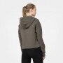 Damska bluza dresowa nierozpinana z kapturem GUESS NEW ALISA HOODED - brązowy