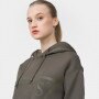 Damska bluza dresowa nierozpinana z kapturem GUESS NEW ALISA HOODED - brązowy