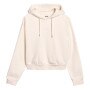 GUESS Damska bluza dresowa nierozpinana z kapturem Guess Stacie  beżowa Beżowy