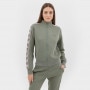Damska bluza dresowa rozpinana bez kaptura Guess Britney - oliwkowa