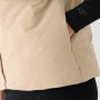 Damski bezrękawnik puchowy Guess Aurlie SL Puffer Overshirt - beżowy