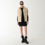 Damski bezrękawnik puchowy Guess Aurlie SL Puffer Overshirt - beżowy