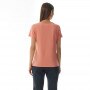 Damski t-shirt z nadrukiem Guess Adele SS CN Tee - koral