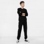 mini: Męska bluza dresowa nierozpinana bez kaptura GUESS ALDWIN CN SWEATSHIRT - czarna (1)