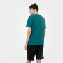 Męski t-shirt z nadrukiem GUESS SS ALPHY - morski