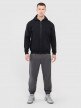 mini: Męska bluza dresowa rozpinana z kapturem Outhorn OTHWAW24TSWSM1696 - czarna (6)