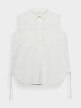 mini: Damska koszula bez rękawów Outhorn OTHSS23TSHIF019 - biała (5)