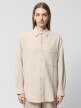 mini: Damska koszula muślinowa Outhorn OTHWSS24TSHIF061 - beżowa (6)