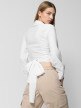 mini: Damska koszula z wiązaniem Outhorn OTHWSS24TSHIF037 - biała (2)