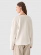 Damski polar sherpa rozpinany Outhorn OTHWAW24TJACF219  - biały