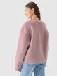 Damski polar sherpa rozpinany Outhorn OTHWAW24TJACF219  - różowy