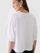 mini: Damski t-shirt oversize Outhorn OTHWAW24TTSHF2341 - biały (5)