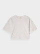 mini: Damski t-shirt oversize Outhorn OTHWAW24TTSHF2341 - biały (7)