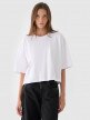 mini: Damski t-shirt oversize Outhorn OTHWAW24TTSHF2341 - biały (1)