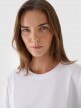 mini: Damski t-shirt oversize Outhorn OTHWAW24TTSHF2341 - biały (3)
