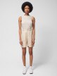 Outhorn Damskie spodenki casual Outhorn OTHWSS24TSHOF396  beżowe Beżowy