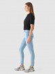 Damskie jeansy skinny Outhorn OTHWAW24TJNSF002 - niebieskie