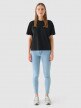Damskie jeansy skinny Outhorn OTHWAW24TJNSF002 - niebieskie