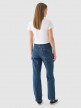 mini: Damskie jeansy straight z prostymi nogawkami  Outhorn OTHWAW24TJNSF003 - granatowe (2)