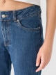 mini: Damskie jeansy straight z prostymi nogawkami  Outhorn OTHWAW24TJNSF003 - granatowe (3)