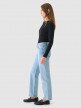 Damskie jeansy straight z prostymi nogawkami  Outhorn OTHWAW24TJNSF003 - niebieskie