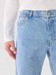 mini: Męskie jeansy straight Outhorn OTHWAW24TJNSM006 - niebieskie (5)