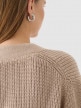 mini: Damski sweter kardigan Outhorn OTHWAW24TSWEF132 - brązowy (5)