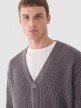 Męski sweter kardigan Outhorn OTHWAW24TSWEM096 - szary