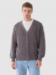 Outhorn Męski sweter kardigan Outhorn OTHWAW24TSWEM096  szary Szary