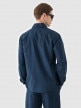 mini: Męska koszula bawełniana Outhorn OTHWAW24TSHIM087 - granatowa (4)