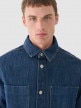 mini: Męska koszula jeansowa Outhorn OTHWAW24TSHIM074 - granatowa (2)