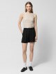 mini: Damskie spodenki materiałowe Outhorn OTHWSS24TSHOF397 - czarne (1)