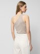 mini: Damski top na jedno ramię Outhorn OTHWSS24TSLEF084 - beżowy (4)