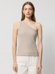 mini: Damski top na jedno ramię Outhorn OTHWSS24TSLEF084 - beżowy (5)