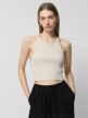 Outhorn Damski top Outhorn OTHWSS24TSLEF085  beżowy Beżowy