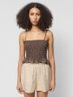 mini: Damski top Outhorn OTHWSS24TSLEF138 - oliwkowy (5)