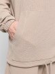 Męska bluza nierozpinana z kapturem Outhorn OTHWSS24TSWSM1635 - beżowa