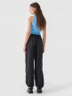 Damskie spodnie casual tkaninowe Outhorn OTHWAW24TTROF1222 - czarne