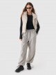 Outhorn Damskie spodnie casual tkaninowe Outhorn OTHWAW24TTROF1222  szare Szary