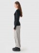 Damskie spodnie casual tkaninowe Outhorn OTHWAW24TTROF1222 - szare